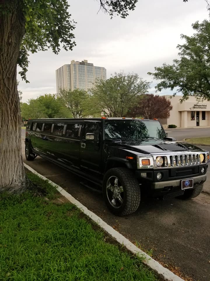 Black Hummer stretch limousine